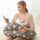 Momcozy - Stillkissen verstellbar Wolke/grau