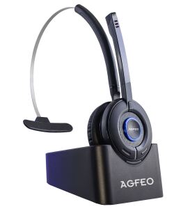 AGFEO 6101543 Kopfhörer & Headset Kabellos Kopfband Büro/Callcenter Schwarz