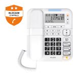 Alcatel TMAX 70 Analoges/DECT-Telefon Anrufer-Identifikation Weiß