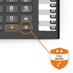 Alcatel T78 Anrufer-Identifikation Schwarz