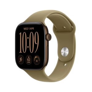 Apple Watch Series 12 GPS 46mm dark bronze Aluminium Case olive Sport Band M/L