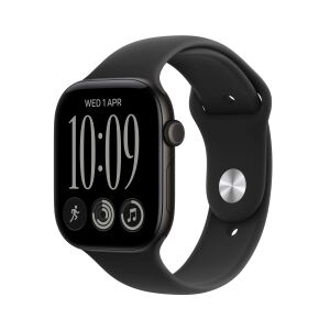 Apple Watch Series 12 GPS 46mm black Aluminium Case with black Sport Band - M/L