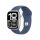 Apple Watch S10 (2024) Aluminium 46mm silber (Sportarmband denim) S/M