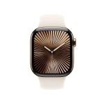Apple Watch S10 (2024) Titan Cellular 46mm gold (Sportarmband polarstern) S/M