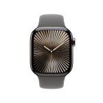 Apple Watch S10 (2024) Titan Cellular 42mm natur (Sportarmband steingrau) S/M