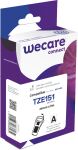 WECARE Schriftband kompatibel zu BROTHER TZE-151 schwarz...