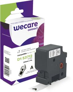 WECARE Schriftband kompatibel zu DYMO S0720930 schwarz auf weiß
