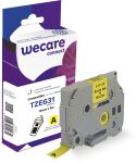 WECARE Schriftband kompatibel zu BROTHER TZE-631 schwarz...