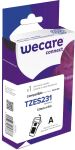 WECARE Schriftband kompatibel zu BROTHER TZE-S231 schwarz...