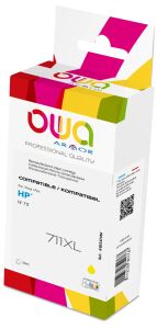 OWA Tinte kompatibel zu HP 711Y yellow (30ml)