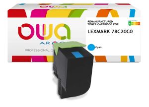 OWA Toner kompatibel zu LEXMARK 78C20C0 cyan (1.400 S.)