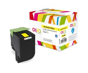 OWA Toner kompatibel zu LEXMARK 70C0X40 yellow (4.000 S.)