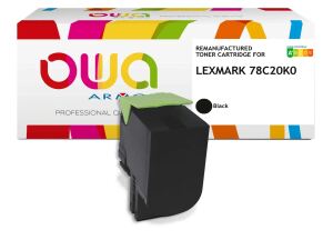 OWA Toner kompatibel zu LEXMARK 78C20K0 schwarz (2.000 S.)