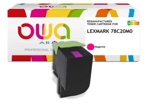 OWA Toner kompatibel zu LEXMARK 78C20M0 magenta (1.400 S.)