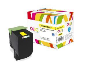 OWA Toner kompatibel zu LEXMARK 80C0X40 yellow (4.000 S.)