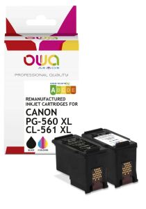 OWA Multipack kompatibel zu CANON PG-560XL+CL-561XL BK/C/M/Y (750/ 600 S.)