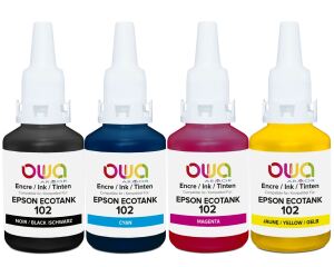 OWA Multipack kompatibel zu EPSON 102 BKCMY (7.500/ 6.000 S.)