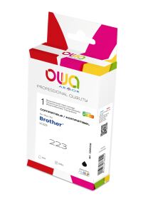 OWA Tinte kompatibel zu BROTHER LC-223BK schwarz