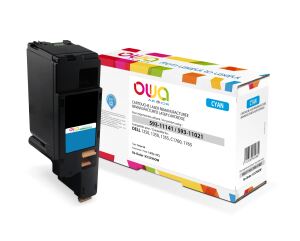 OWA Toner kompatibel zu DELL 593-11141, 593-11021 cyan (1.400 S.)