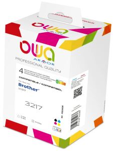 OWA Tinte Multipack komp. Brother LC3217 B/C/M/Y  (550 S.)