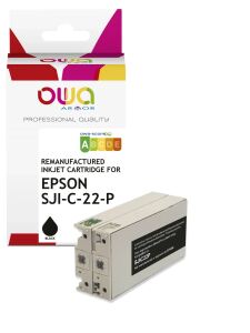 OWA Tinte kompatibel zu EPSON C33S020601/ SJIC22P(K) schwarz 33ml