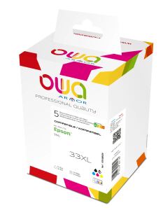 OWA Multipack kompatibel zu EPSON T33XL BKPBK/C/M/Y (530/ 650 S.)
