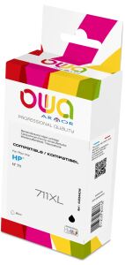 OWA Tinte kompatibel zu HP 711BK schwarz (80ml)