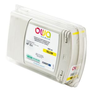 OWA Tinte kompatibel zu HP 761 CM992A yellow 400ml