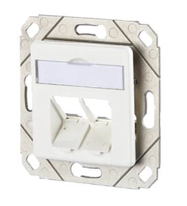METZ CONNECT Modul Anschlussdose 2 Port UPk unbestückt RW