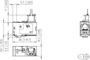 METZ CONNECT C6Amodul 90° Jack RJ45 modulare Anschlusseinheit