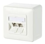 METZ CONNECT Anschlussdose ISO/IEC Cat.6A Modul 2 Port...
