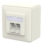 METZ CONNECT Anschlussdose E-DAT C6A LSA++ 2 Port AP...