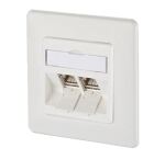 METZ CONNECT Anschlussdose ISO/IEC Cat.6A Modul 2 Port...