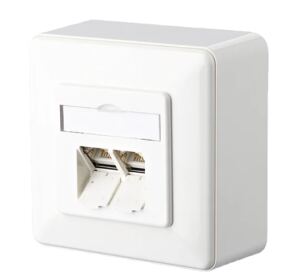METZ CONNECT Anschlussdose Cat.6 E-DAT C6 8/8(8) AP reinweiß