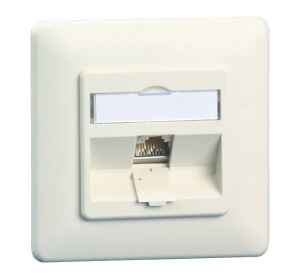 METZ CONNECT Anschlussdose E-DATmodul 8(8) UP leer 1 Port reinweiß
