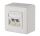 METZ CONNECT Anschlussdose ISO/IEC Cat.6A Modul 2 Port 270°M AP reinw