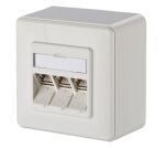 METZ CONNECT Anschlussdose ISO/IEC Cat.6A Modul 3 Port...