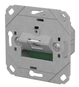 METZ CONNECT Anschlussdose E-DAT C6A IDC 1 Port UP0 metallisch