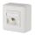 METZ CONNECT Anschlussdose ISO/IEC Cat.6A Modul 1 Port 270°M AP reinw