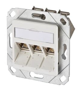 METZ CONNECT Anschlussdose E-DATmodul TIA/EIA Cat.6A 3/8(8) Upk reinw