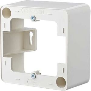 METZ CONNECT Aufputzrahmen 85x85 für E-DAT reinweiß