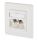 METZ CONNECT Anschlussdose E-DAT Modul TIA/EIA Cat.6A 8/8(8) UP reinw