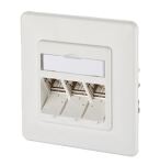 METZ CONNECT Anschlussdose ISO/IEC Cat.6A Modul 3 Port...