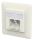 METZ CONNECT Anschlussdose E-DAT C6A LSA++ 2 Port UP reinweiß