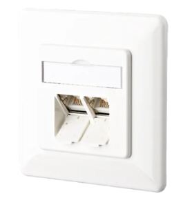 METZ CONNECT Anschlussdose Cat.6 E-DAT C6 8/8(8) UP reinweiß