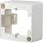 METZ CONNECT Aufputzrahmen 85x85 für Cat.6A reinweiß