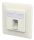 METZ CONNECT Anschlussdose E-DAT C6A IDC 1 Port UP reinweiß