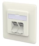 METZ CONNECT Anschlussdose E-DAT C6A IDC 2 Port UP...
