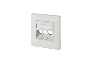 METZ CONNECT Anschlussdose E-DATmodul 3x8(8) UP leer reinweiß