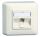 METZ CONNECT Anschlussdose E-DATmodul 8(8) AP leer 1 Port reinweiß